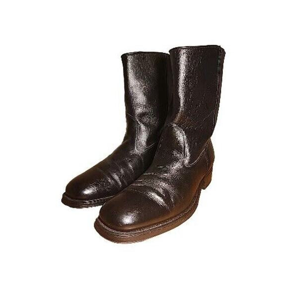 Mason 924 Velvet-Eez Beatle Boots Mens 9.5 B Black Leather Great Condition - Picture 2 of 7